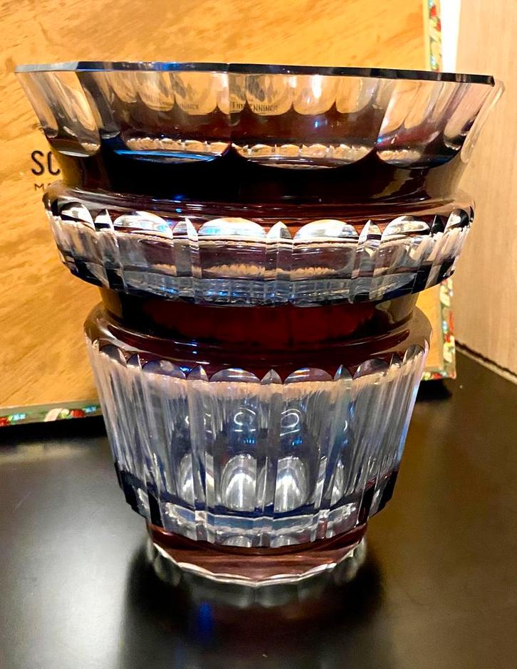 Magnifique vase Val St Lambert, Antiquités & Art, Antiquités | Verre & Cristal, Enlèvement