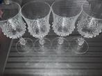 4 VERRES EN CHRISTAL VIN BLANC, Collections, Comme neuf, Enlèvement ou Envoi