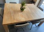 Eettafel white wash eik, Huis en Inrichting, Ophalen, Zo goed als nieuw