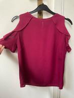 Bordeaux blouse met cold shoulder 34 van Primark, Kleding | Dames, Primark, Ophalen of Verzenden, Zo goed als nieuw, Korte mouw