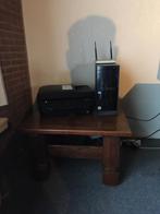 Table d'appoint carrée en chêne., Maison & Meubles, Enlèvement, Utilisé