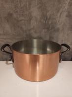 Set de casseroles en cuivre, Maison & Meubles, Neuf, Enlèvement ou Envoi, Plaque céramique, Autres matériaux