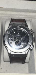 Hublot Big Bang replica, Overige merken, Leer, Staal, Polshorloge