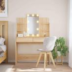 Kaptafel met LED-verlichting 96x40x142cm sonoma eikenkleurig, Verzenden, Nieuw