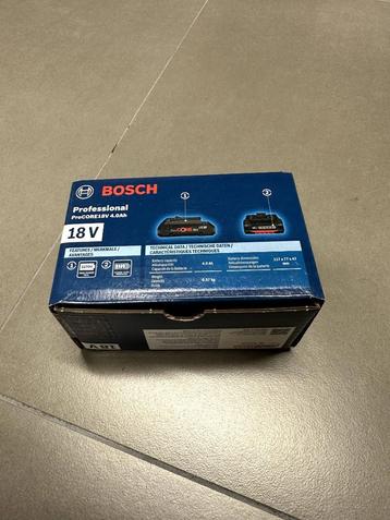 Bosch Professional ProCore 18V 4.0 Ah - nieuw, 2jr garantie