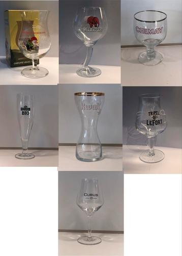 Divers verres a bière Lachouffe, Delirium, Kwak,…, Enlèvement ou Envoi