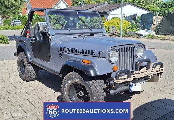 Jeep CJ-7 | 1977 | Route 66 Auctions, Auto's, Oldtimers, Bedrijf, Te koop, Jeep, Benzine, Overige carrosserie, Handgeschakeld