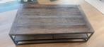 Zeer Mooie Houten Salontafel, metalen onderstel TOPPRIJS !!!, Huis en Inrichting, Tafels | Salontafels, Gebruikt, 100 tot 150 cm