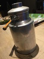 Pot à lait en métal avec couvercle 26cm, Antiquités & Art, Curiosités & Brocante, Enlèvement