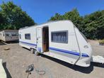Hobby 650 bj 2005 met bank airco-tent en luifel, Schokbreker, Rondzit, Hobby, Bedrijf