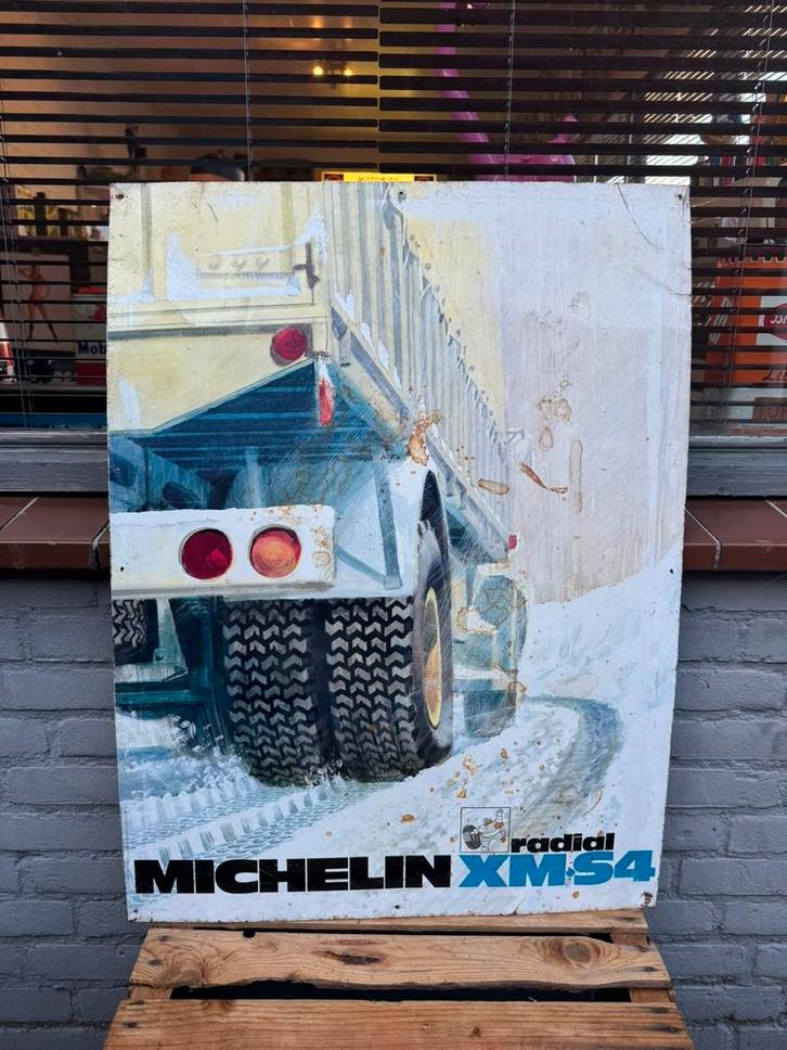MICHELIN oud reclamebord, Verzamelen, Merken en Reclamevoorwerpen, Gebruikt, Reclamebord, Ophalen of Verzenden