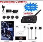EJEAS V6 PRO Motor headset intercom bluetooth helm, Motos, Accessoires | Autre, Enlèvement ou Envoi, Neuf