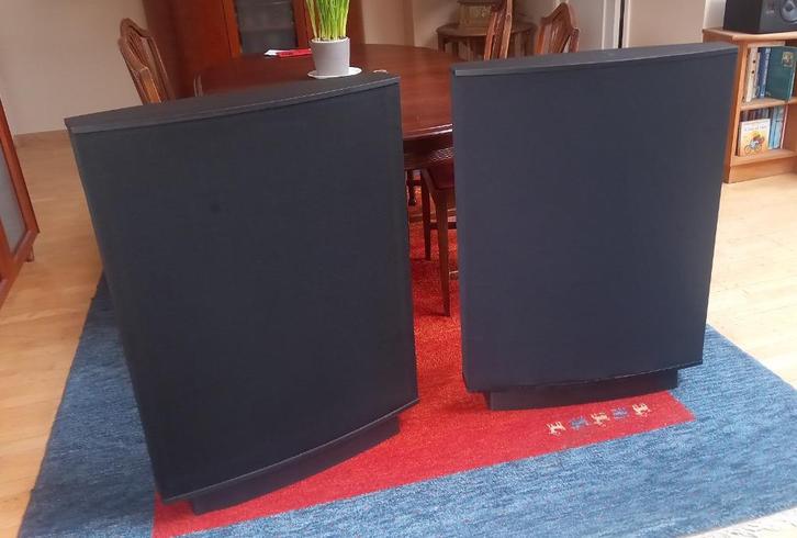 set Quad ESL63, performeren als nieuw, Audio, Tv en Foto, Luidsprekerboxen, Zo goed als nieuw, Front, Rear of Stereo speakers