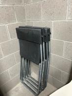 Ikea- Lot de 4 chaises pliantes, Ophalen, Gebruikt, Zwart, Metaal