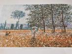 Claude Monet , fields in spring. Oil on canvas , genummerd ,, Ophalen of Verzenden
