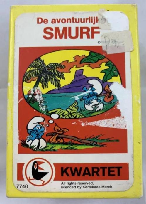 De avontuurlijke Smurf RAAF kwartet spel compleet vintage, Hobby en Vrije tijd, Gezelschapsspellen | Kaartspellen, Zo goed als nieuw