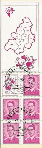 1969  Postzegelboekje OBP B1 & B2, Gomme originale, Avec timbre, Affranchi, Oblitéré