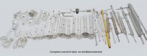 Labo en distillatie glaswerk, Diversen, Overige Diversen, Gebruikt, Ophalen