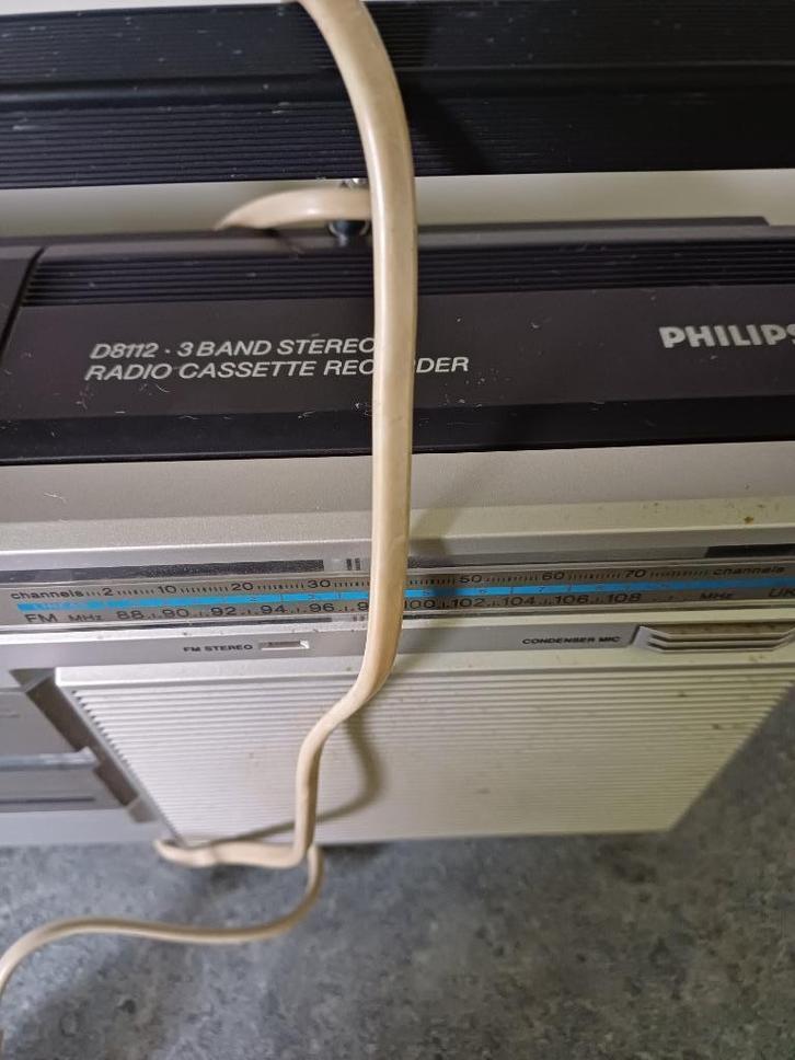 Vintage retro cassette recorder, Antiek en Kunst, Antiek | Tv's en Audio, Ophalen