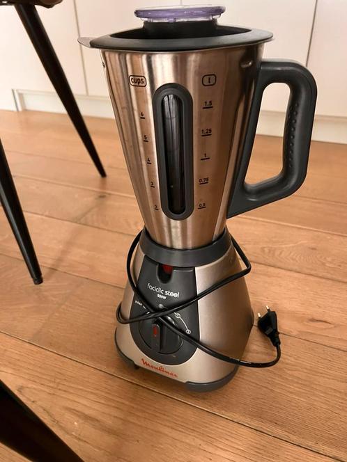 Moulinex Faciclic stalen blender van roestvrij staal, Elektronische apparatuur, Keukenmixers, Zo goed als nieuw, Ophalen of Verzenden