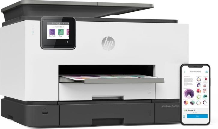 HP OfficeJet Pro 9022 als nieuw, Computers en Software, Printers, Zo goed als nieuw, All-in-one, Inkjetprinter, Faxen, Kleur printen
