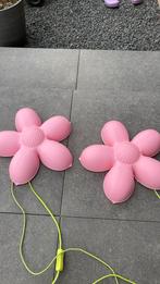 Bloemen lampen, 2st roze, Huis en Inrichting, Lampen | Wandlampen, Gebruikt, Ophalen
