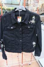 Cropped jasje nieuw broderie zwart Atmos Fashion mt 44, Zwart, Atmos fashion, Maat 42/44 (L), Nieuw