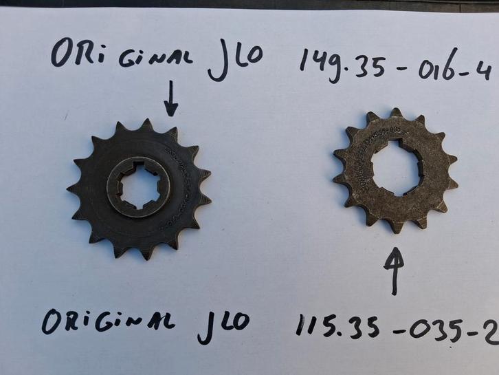 NOS JLO tandwielen, Motoren, Onderdelen | Oldtimers, Ophalen