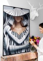 Uniek XXL Glasschilderij | Sensual Melody #2 - 6 sizes, Oorspronkelijke maker, Verzenden, Nieuw, 125 cm of meer