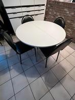 Zes stoelen en een tafel, Huis en Inrichting, Ophalen, Gebruikt