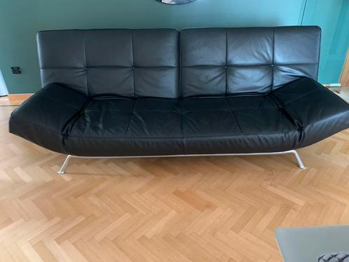 Canapé en cuir noir Cinna, Huis en Inrichting, Zetels | Zetels, Ophalen