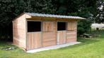 Box double en bois de Douglas massif (en stock)., Animaux & Accessoires, Box & Pâturages, Mise à l'étable, 2 ou 3 chevaux ou poneys