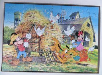 Puzzle Mickey et Minnie avec boîte King Mickey pour enfants 