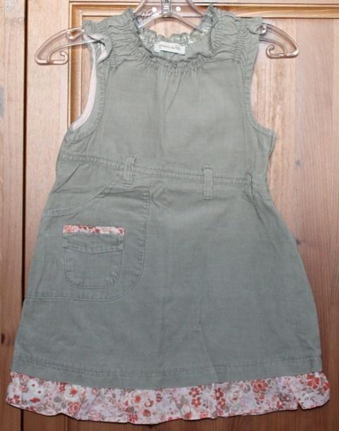 Beige kleedje van Grain de Blé - maat 18 maand, Kinderen en Baby's, Babykleding | Maat 86, Zo goed als nieuw, Meisje, Jurkje of Rokje