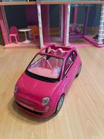 Barbie auto Roze fiat 500, Kinderen en Baby's, Speelgoed |Speelgoedvoertuigen, Ophalen, Gebruikt