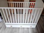 babybed Gonatt ikea wit met lade, Kinderen en Baby's, Babywiegjes en Ledikanten, Ophalen, Zo goed als nieuw, Ledikant