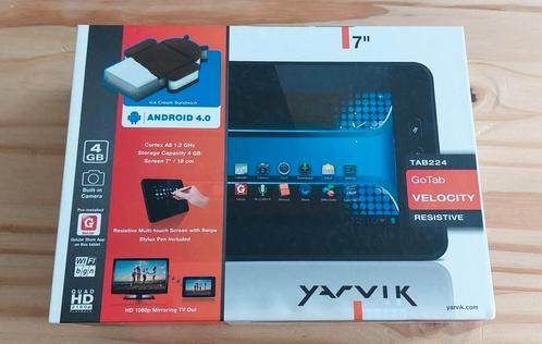 Android 4.0 TAB224 merk Yarvik, TV, Hi-fi & Vidéo, Lecteurs multimédias, Comme neuf, Enlèvement ou Envoi