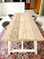 steigerhouten tafel (binnen of buiten), 200 cm of meer, 50 tot 100 cm, Nieuw, Modern