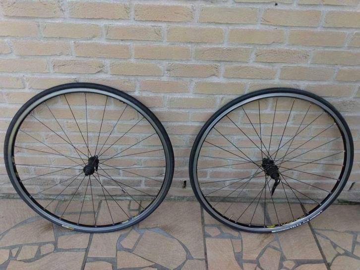 2 Mavic Cosmos wielen met banden, Fietsen en Brommers, Fietsonderdelen, Gebruikt, Ophalen