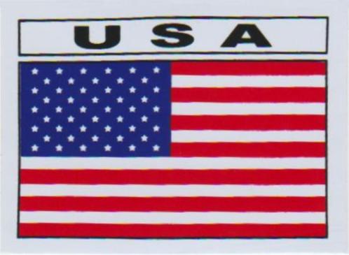 USA vlag sticker #7, Motoren, Accessoires | Stickers, Verzenden