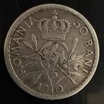 Zilveren 50 bani 1910, Ophalen of Verzenden, Zilver