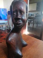 Superbe Buste africain année +/-  1950, Antiquités & Art, Enlèvement