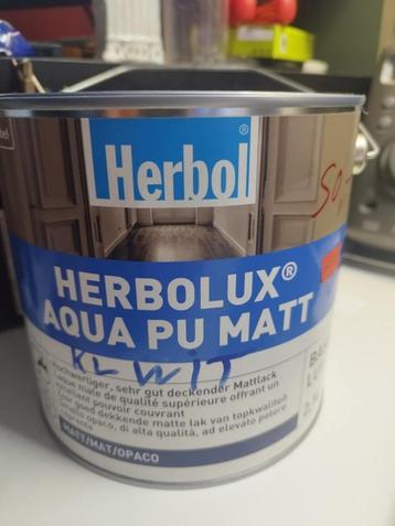2,5L Herbolux aqua PU matt wit WB/BI 50euro beschikbaar voor biedingen