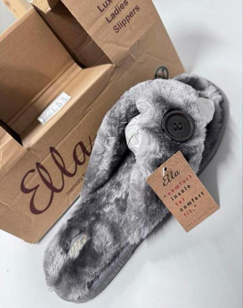 Dames Ella Slippers Memory Foam Thuis Spa bad maat 40 grijs, Kleding | Dames, Schoenen, Nieuw, Slippers, Grijs, Ophalen of Verzenden