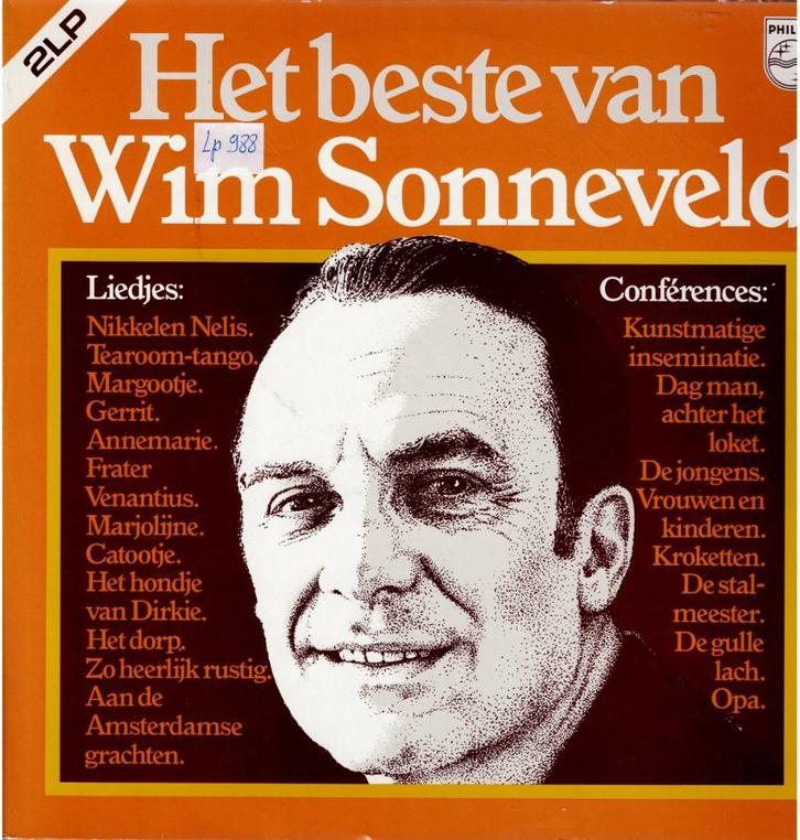 lp    /   Wim Sonneveld – Het Beste Van Wim Sonneveld, Cd's en Dvd's, Vinyl | Overige Vinyl, Overige formaten, Ophalen of Verzenden