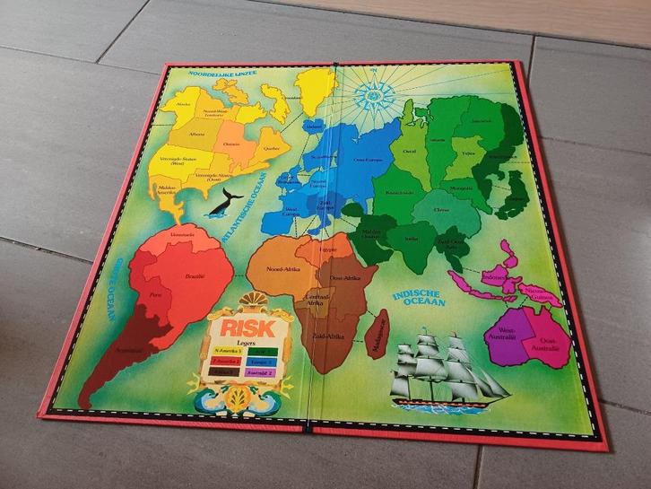 risk oud spel jaren 60 compleet van  Smeets & Schippers, Hobby en Vrije tijd, Gezelschapsspellen | Bordspellen, Gebruikt, Een of twee spelers