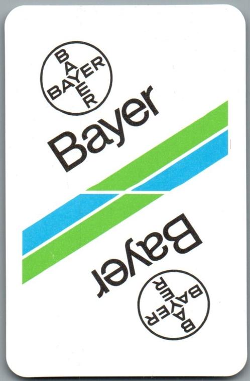 speelkaart - LK12989 - Bayer, Verzamelen, Speelkaarten, Jokers en Kwartetten, Zo goed als nieuw, Speelkaart(en), Verzenden