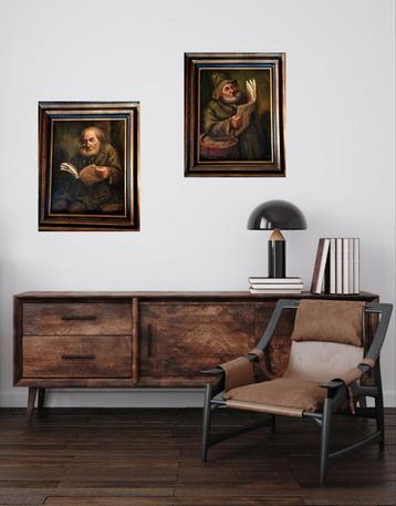 2 peintures huile sur toile signées, Enlèvement ou Envoi