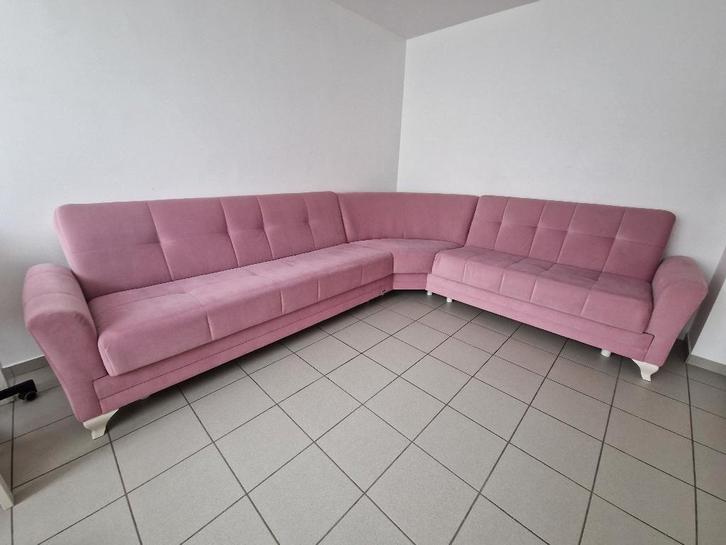 Salon canapé d'angle coin, Maison & Meubles, Canapés | Coins salons complets, Comme neuf, Tissus, Enlèvement