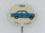 SP1602 Speldje 1964 Opel Kadett rood blauw, Verzamelen, Speldjes, Pins en Buttons, Gebruikt, Ophalen of Verzenden